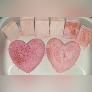 ASMR pink assorted reforms bars. 2 hearts and 6 bars.